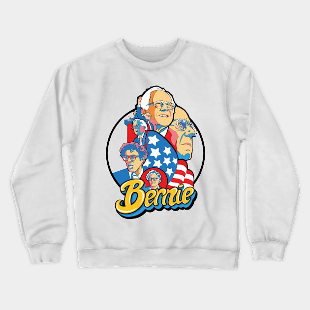 Bernie! Bernie Sanders 2020 Campaign Crewneck Sweatshirt by crackdesign